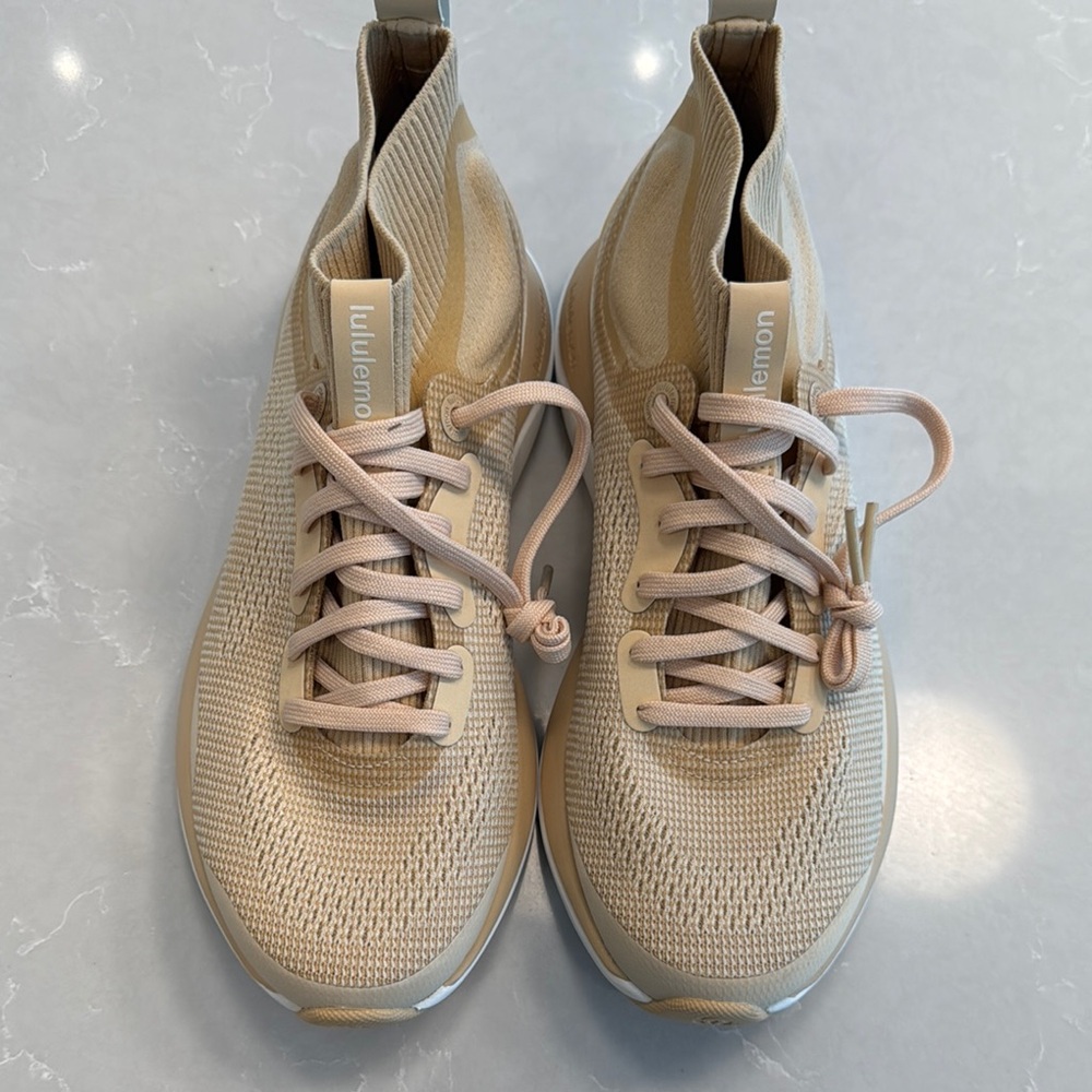 lululemon athletica Women's Beige Knit Sneakers